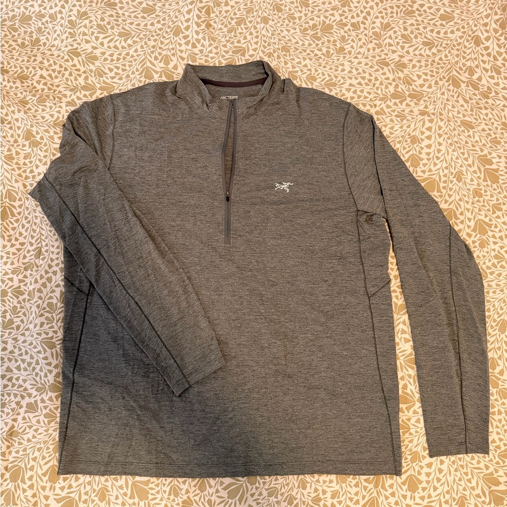 Arc'teryx Cormac Heathered Gray XL Quarter-Zip Pullover